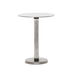 Douglas End Table Raw Antique Nickel Side View 106551-010