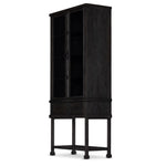 Driskel Cabinet Dark Anthracite Angled View 232358-001
