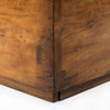 Four Hands Duncan Storage Buncher Side View Reclaimed Wood Corner Detail