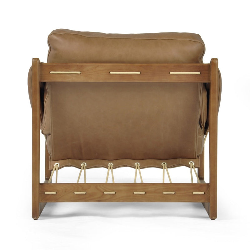 Dustin Chair Palermo Cognac Back View Four Hands