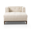 Four Hands Dylan Chaise Lounge Kerbey Taupe Front Facing View