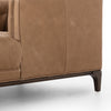 Dylan Chaise Lounge Sienna Brown Parawood Legs Four Hands