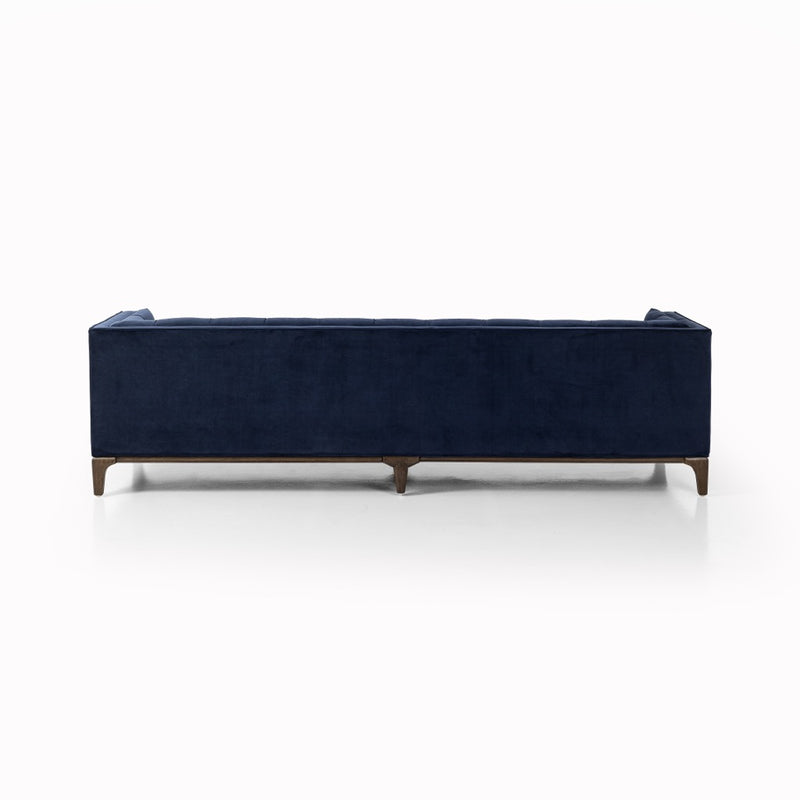 Dylan Sofa Sapphire Navy Back View Four Hands