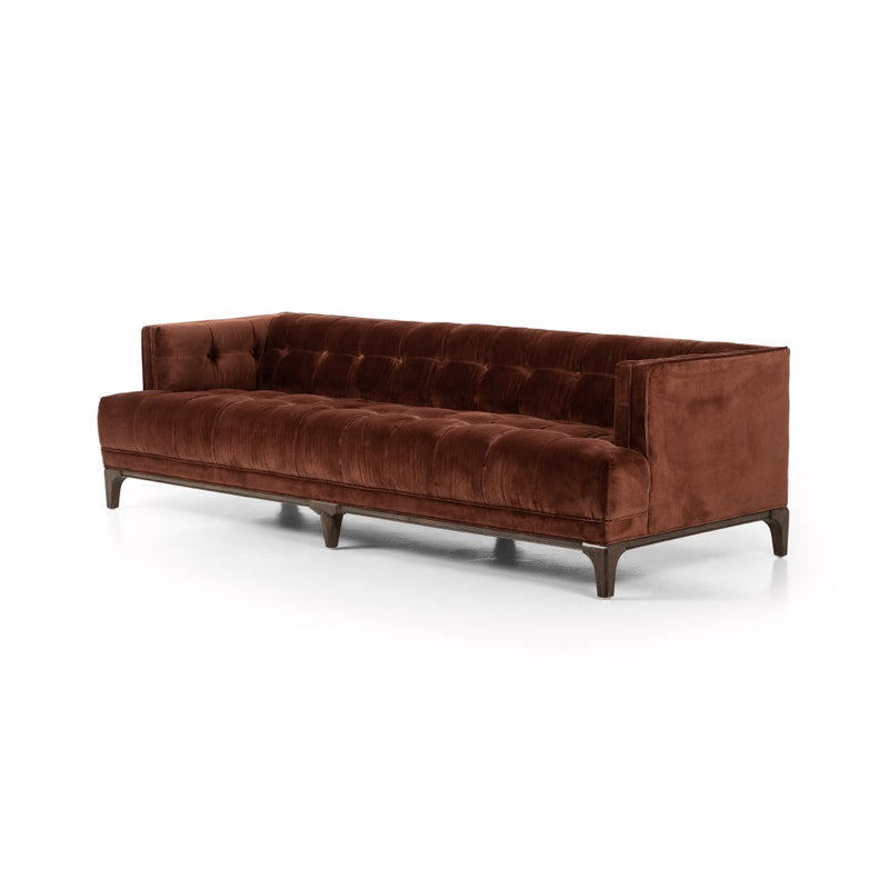 Dylan Sofa Surrey Auburn Angled View Four Hands