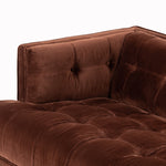 Dylan Sofa Surrey Auburn Tufted Velvet Seating Four Hands