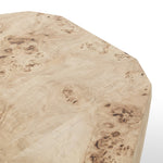 Elena Coffee Table Light Burl Geometric Shape Four Hands