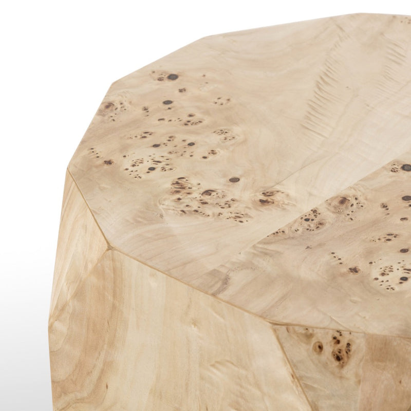 Elena End Table Light Burl Tabletop 246770-001