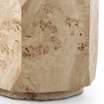 Four Hands Elena End Table Light Burl Base