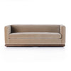 Elizabeth Sofa Surrey Taupe Front Facing View Four Hands