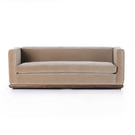 Elizabeth Sofa Surrey Taupe Front Facing View Four Hands