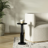 Ellen Drink Table Black Staged View in Living Room co.house Designs