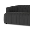 Elliana Sofa FIQA Boucle Charcoal Channeled Seating Four Hands