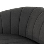 Elliana Sofa FIQA Boucle Charcoal Channeled Backrest 235244-006