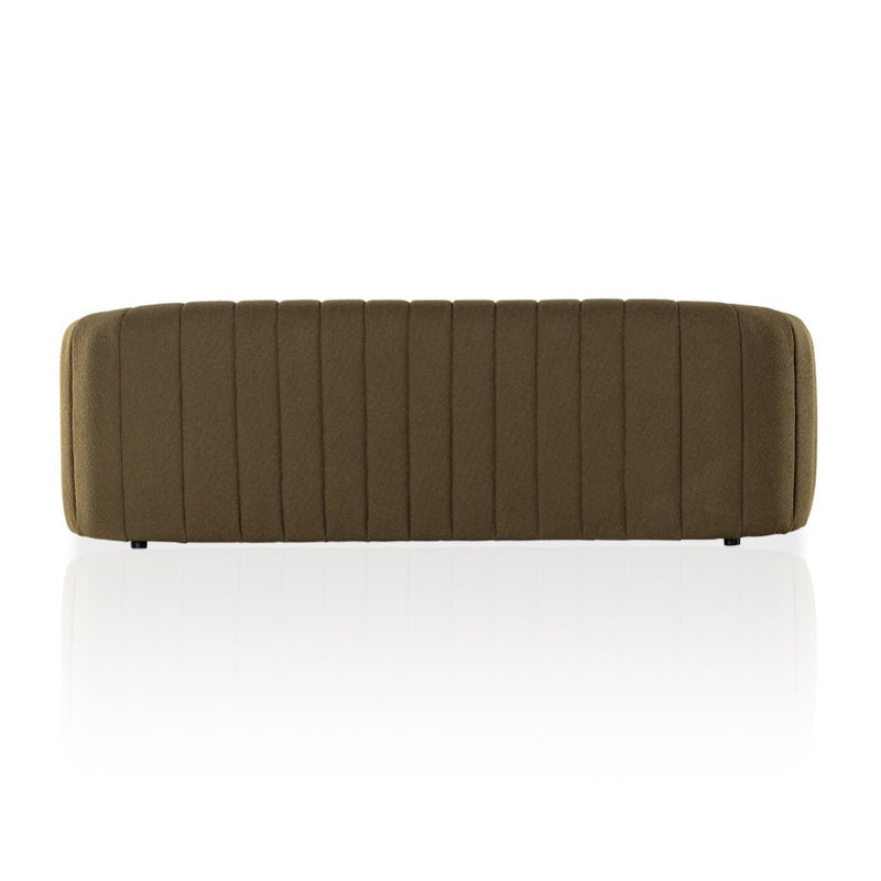 Elliana Sofa FIQA Boucle Olive Back View Four Hands