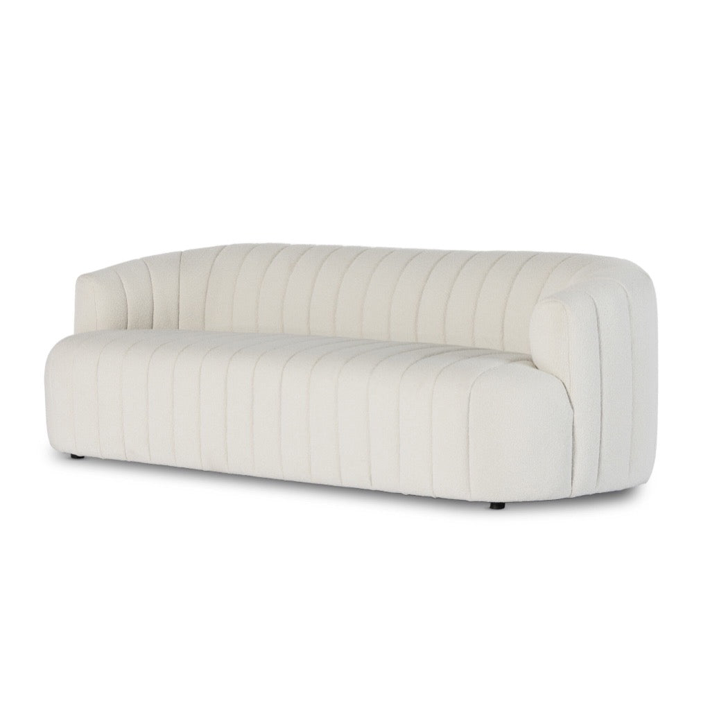 Four Hands Elliana Sofa FIQA Boucle Natural Angled View