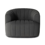 Elliana Swivel Chair FIQA Boucle Charcoal Front Facing View 235243-006