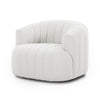 Four Hands Elliana Swivel Chair FIQA Boucle Natural Angled View