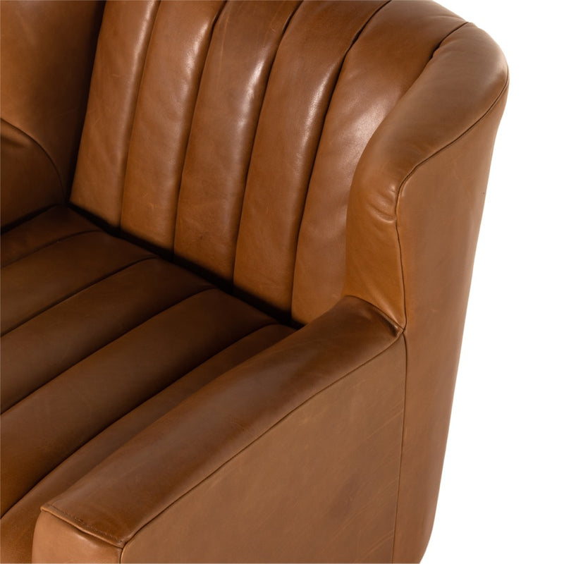 Four Hands Elora Chair Dakota Tobacco Armrest