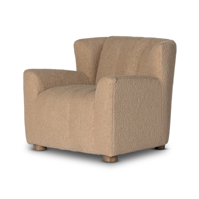 Elora Chair Portland Linen Angled View Four Hands