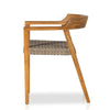 Elva Outdoor Dining Chair Natural Teak Side View 106929-003