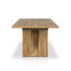 Enders Outdoor Dining Table Natural Teak-FSC Side View 239143-001