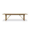 Four Hands Enders Outdoor Dining Table Natural Teak-FSC Front Facing View