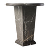 Eslo End Table Grey Italian Marble Angled View 238134-002