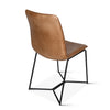 Home Trends & Design Morgan Dining Chair Hand Washed Taupe Angled Back View