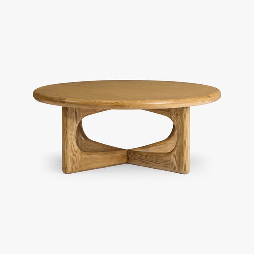 Eva Oak Coffee Table Natural Side View Co.House Designs