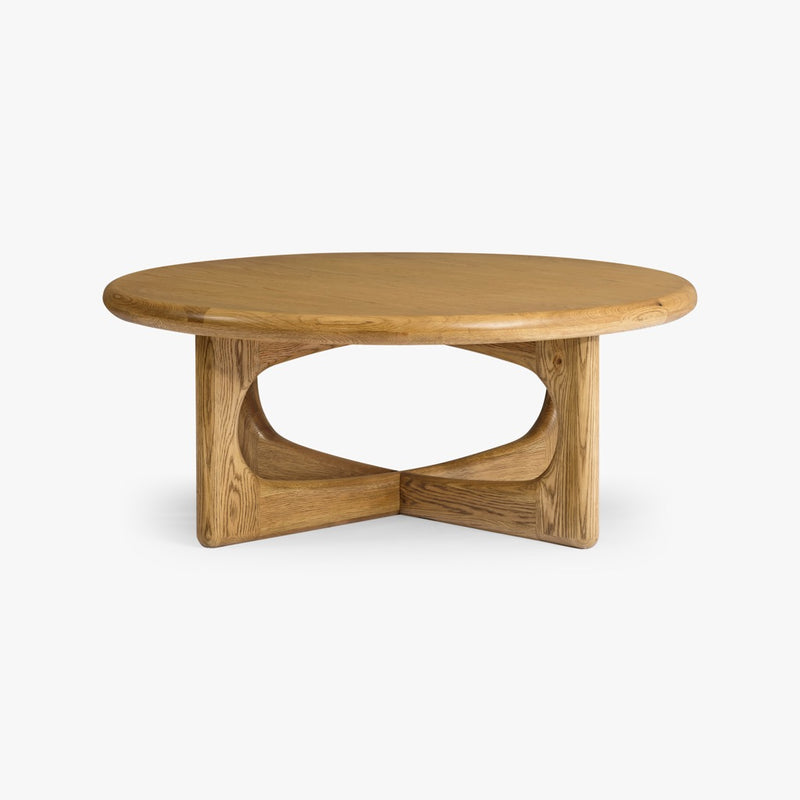 Eva Oak Coffee Table Natural Side View Co.House Designs