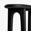 Eva Oak Console Table - Black