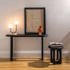 Co.House Designs Eva Oak Console Table Black Staged View