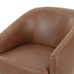 Fae Dining Chair Sonoma Chestnut Leather Cushion Detail 108434-009