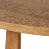 Fara Console Table Light Brown Oak Rounded Edge Four Hands