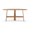 Fara Console Table Light Brown Oak Back View Four Hands