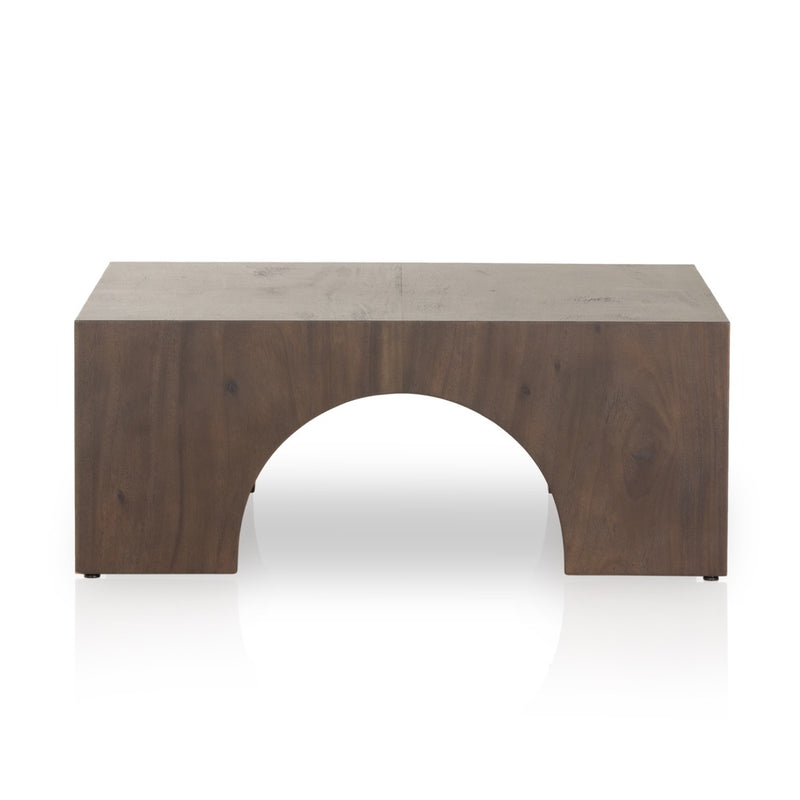 Four Hnads Fausto Coffee Table Smoked Guanacaste Side View