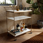 Felix Rectangular Bar Cart Four Hands Staged View