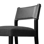 Ferris Counter Stool Gibson Black Top Grain Leather Backrest 227893-013