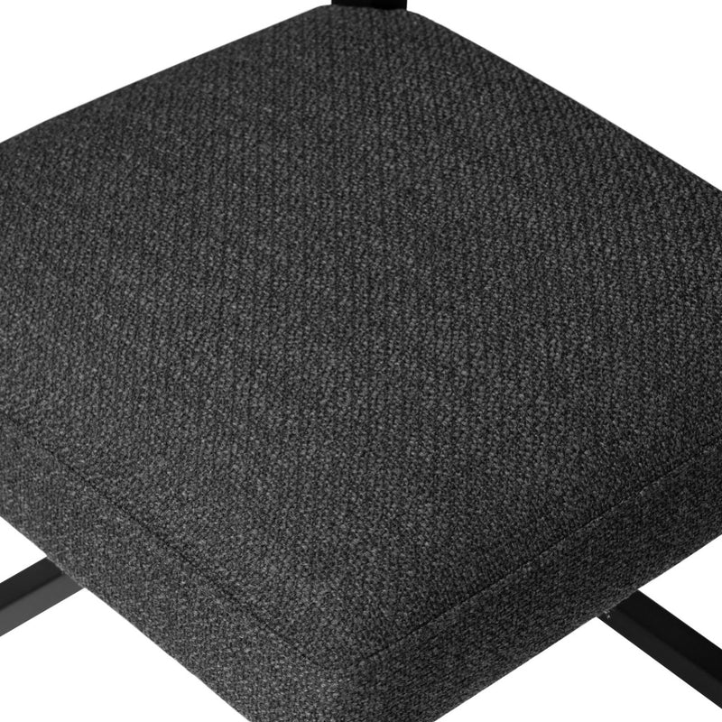 Four Hands Ferris Counter Stool Gibson Black Performance Fabric Seating