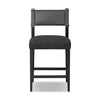 Four Hands Ferris Counter Stool Gibson Black Front Facing View