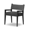 Ferris Dining Armchair Gibson Black Angled View Four Hands