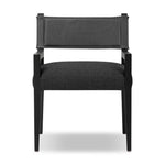 Four Hands Ferris Dining Armchair Gibson Black Front Facing View