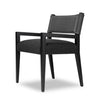 Ferris Dining Armchair Gibson Black Angled View 236325-004