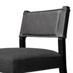 Ferris Dining Chair Gibson Black Top grain Leather Backrest 104374-015