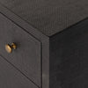 Fiona 6 Drawer Dresser Black Raffia Top Corner Detail 233278-001