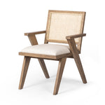 Flora Dining Chair Drifted Plank Grey Angled View 109275-004