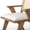 Flora Dining Chair Drifted Plank Grey Front Angled Detail 109275-004