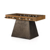 Foosball Table Natural Brown Guanacaste Angled View Four Hands