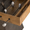 Foosball Table Natural Brown Guanacaste Frame Edge Four Hands