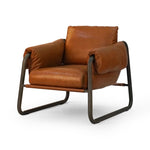 Francisco Chair Dakota Tobacco Angled View Four Hands